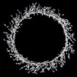 16-foot (approx. 4.9m) clear acrylic beaded garland (faux-crystal icicle beads) for Christmas trees, weddings, and birthdays