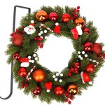 61cm Artificial Cedar Christmas Wreath, accented with pinecones and berries