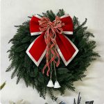 Medium-sized Natural-Style Christmas Wreath, ideal for indoor decor or as a gift